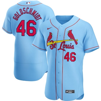 mens nike paul goldschmidt light blue st louis cardinals alt